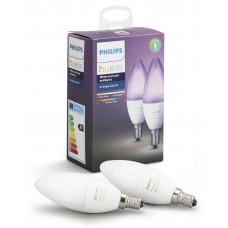 Умная лампа Philips Hue White and Color Ambiance E14 (2шт)